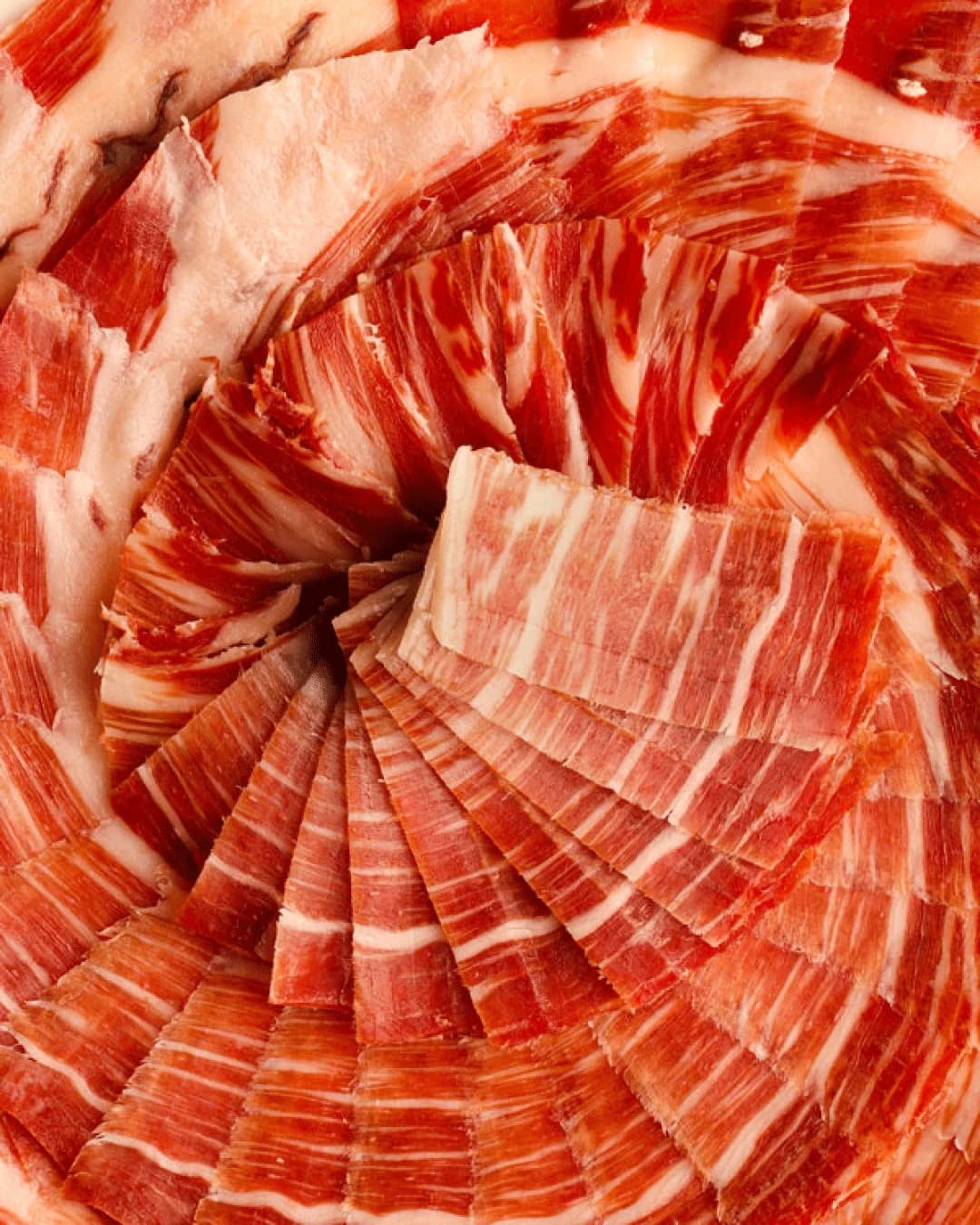 Jamón ibérico 5J cortado a cuchillo del Ritual Ibérico en Àtic, Palau Alameda