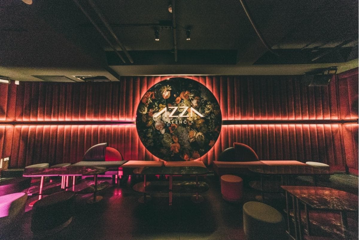 Interior de la discoteca Azza en Palau Alameda