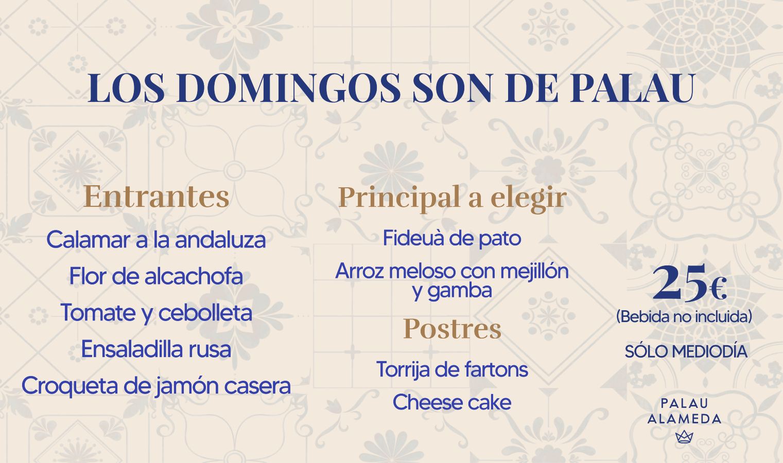 Menu Domingos